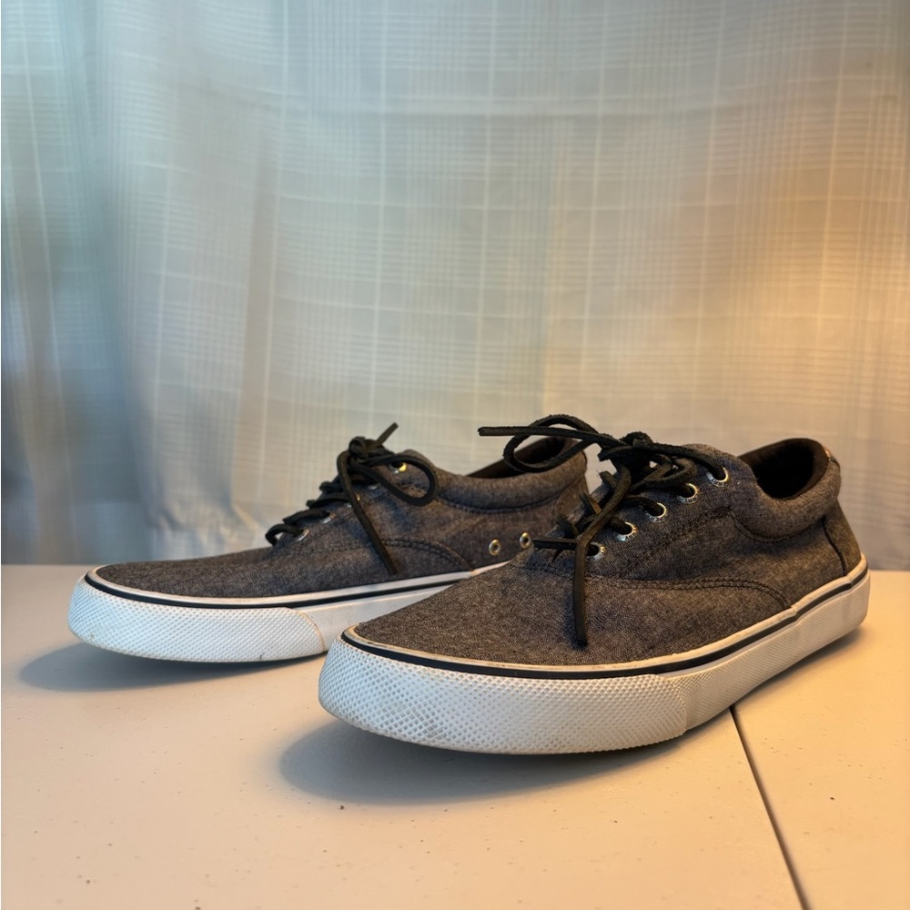 Sperry Men's Black and White Sneakers